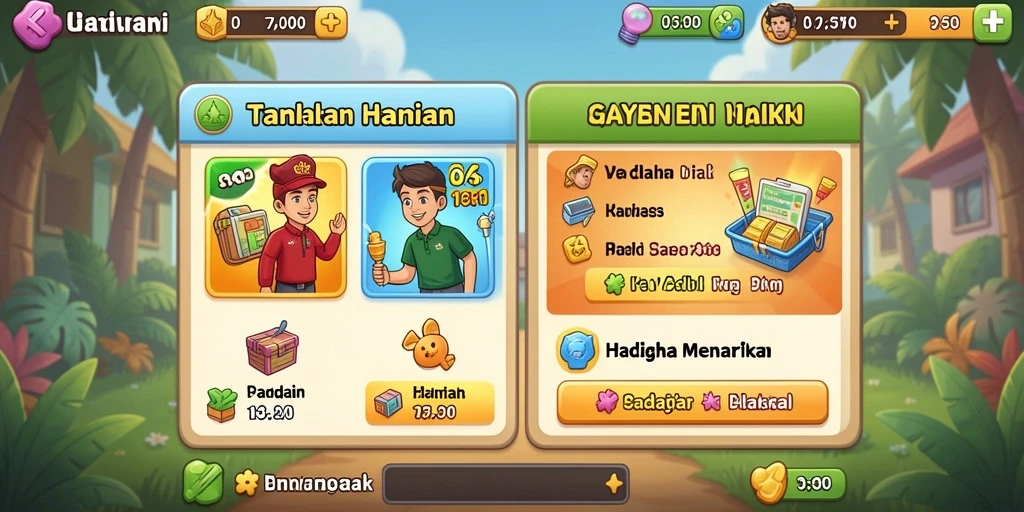 Tangkapan layar showcasing fitur interaksi dengan pemain lain.